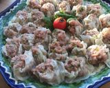 A picture of step 7 of Shaomai (pork steamed dumplings).