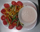 A picture of step 8 of Mixed vegetable salad in cocktail sauce# Easter specialcontest#.