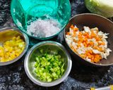 A picture of step 1 of Baked Veg. Bread Lasagna.