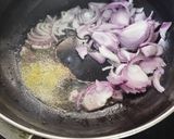 A picture of step 3 of Sambar with moringa.