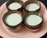 A picture of step 3 of Coconut shell Idli.
