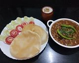A picture of step 7 of Chhole Bhature.