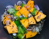 A picture of step 2 of Red Lentil and Pumpkin Soup.