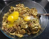 Foto del paso 2 de la receta: Tortilla de zuchinis rellena de jamón y queso al horno