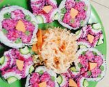 Hình bước làm 5 của món Sushi nhà làm