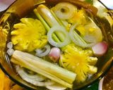Hình bước làm 1 của món Bò nhúng dấm cuốn bánh tráng