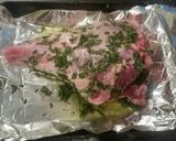 A picture of step 5 of Garlic, Rosemary and Parsley Lamb.