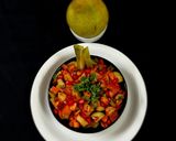 A picture of step 3 of Babugosha (Indian pear) Chaat.