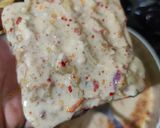 A picture of step 2 of Potato Bread Veggie Topping TOAST.