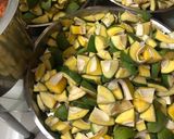 A picture of step 2 of Raw Mango Pickle.