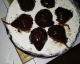 Foto del paso 9 de la receta: Cheesecake de peras al borgoña y cascaritas de pomelo