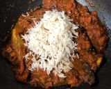 A picture of step 8 of Echorer Muri Ghonto (Green Jackfruit Cooked with Basmati Rice - Bong Style).