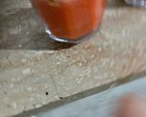 A picture of step 4 of Strawberry orange twister.