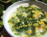 Hình bước làm 2 của món Súp nui tôm thịt rau củ - ăn dặm cho bé