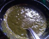 A picture of step 3 of Hariyali paneer.