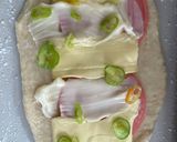 รูปขั้นตอนการทำที่ 2 ของ ขนมปังแฮมชีสพริกและแตงกวาดอง🍞🥒🧀🌶️(Ham&Cheese with pickled Jalapeno Bread)