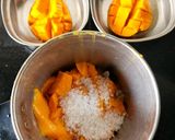 A picture of step 1 of Alphonso Mango Mastani.