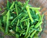 Foto del paso 1 de la receta: Cabos de espinacas cremosas