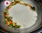 A picture of step 5 of Vegetable upma.