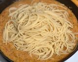 A picture of step 4 of Roasted Red Pepper Pasta.