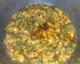 A picture of step 5 of Capsicum with chicken mince.