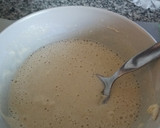 Foto del paso 5 de la receta: Tartaletes de truita de pèsols en tempura amb salsa d'ou oriental emulsionada amb toppings de ceba cruixent i alga
