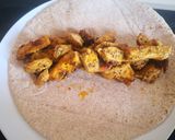 A picture of step 3 of Chicken Gyro Wraps.
