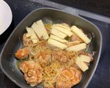 Schweinelende - Medaillons mit Zwiebeln und Käse Rezeptschritt 5 Foto