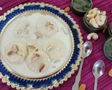 A picture of step 10 of Ras malai.