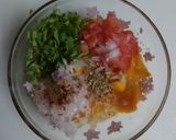 A picture of step 1 of Mango salsa.