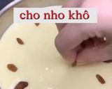 Hình bước làm 10 của món Bánh bông lan nho khô không cần lò nướng