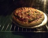 A picture of step 8 of Chicken pizza#festive contest Nairobi#authors marathon.