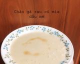 Hình bước làm 3 của món Cháo thịt gà rau củ mix dầu mè