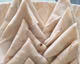 A picture of step 3 of Street style beef samose.