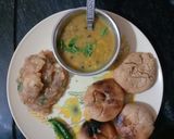 A picture of step 3 of Daal bati.