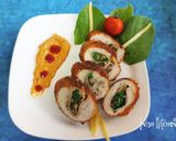A picture of step 11 of Chicken Roulade with Spicy Peanut Sauce.
