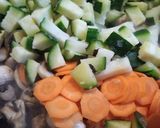 Zöldséges mascarponés spagetti recept fázis 3 fotója