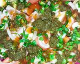 A picture of step 7 of Aloo Chana Chaat.