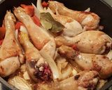 A picture of step 4 of Braised Chicken Thighs with Potatoes.