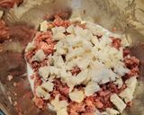 Foto del paso 4 de la receta: Hamburguesa de ternera, salchichas y tomate en polvo