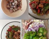 Foto langkah ke 3 dari resep Tumis Cumi Asin Daun Jeruk.