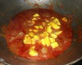 A picture of step 3 of Kashmiri paneer.
