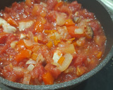 Foto del paso 4 de la receta: Pasta de lentejas rojas con salsa de tomate y cerdo 🍅