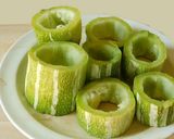 A picture of step 1 of Snake Gourd paal koottu (koottu with milk).