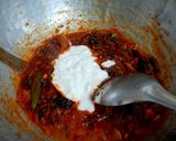 A picture of step 6 of Katla fish biryani in electric rice cooker.