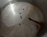 A picture of step 1 of Masala chai.