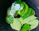 Hình bước làm 5 của món Vào bếp cùng con: thịt lợn gác bếp cuốn rau mọc ven đường Sải Duần, tươi xanh mơn mởn!