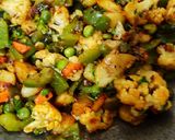 A picture of step 6 of Dabha Style Cauliflower Mix Veg.