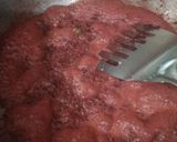 A picture of step 3 of Beetroot halwa.
