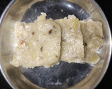 કોકોનેટ સ્વીટ સ્લાઈસ(હલવા)coconut halvo in Gujarati ) રેસીપી સ્ટેપ9ફોટો